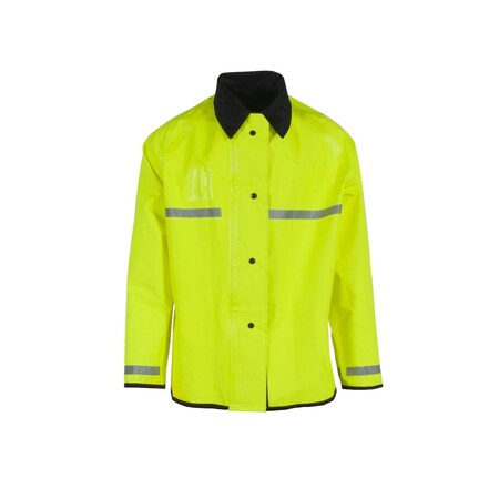 Neese Uniforms 475 Duty Rev Jkt/3M Refl Tp-HVLim/Blk-6X UN011-03-2-LBK-6X