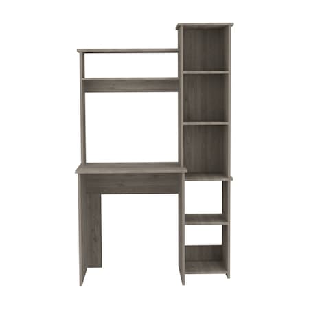 Homeroots 40" Light Gray Computer Desk 477861
