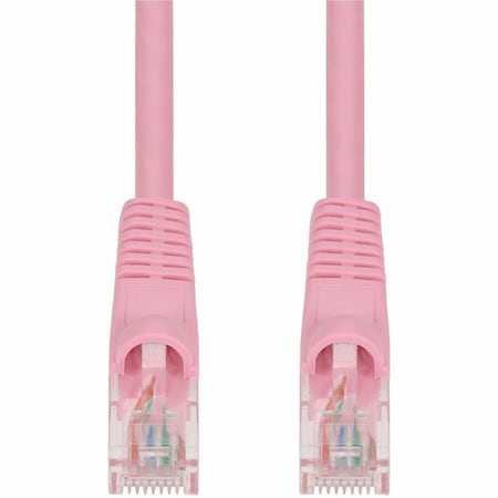 Add-On 35FT PINK CAT 6 PVC ETHERNET CABLE SNAGLESS BUBBLE BOOT RJ-45 M/M ADD-35FCAT6-PK