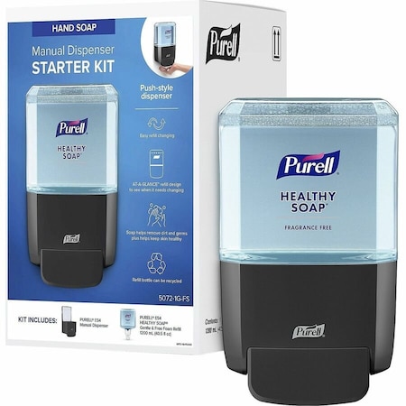 Purell HEALTHY SOAP Gentle and Free Foam ES4 Starter Kit, 1,200 mL, Graphite 5072-1G-FS