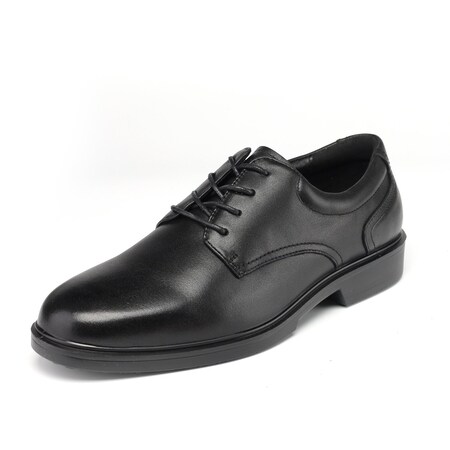 Handpoint Classic Black 4 in Oxford Work Shoes-Mens Full Grain Leather Safety Dress Shoes, KEVLAR , 9 RV2103D-9