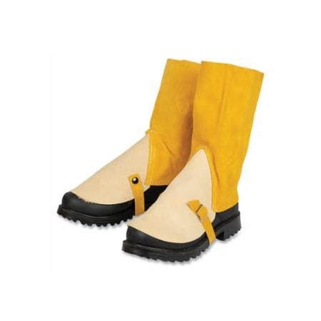 Tillman Side Split Cowhide Shoe Spats, 527, Premium, Ankle 7 in H, Adjustable Hook-and-Loop, One Size,  724-0527