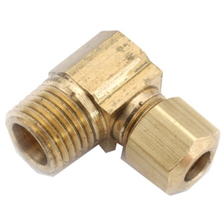 Gizmo 750069-0202 .13 in. Compression x .13 in. Male Pipe Thread Brass, 90 Degree Elbow GI567571