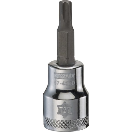Dewalt Torx Bit Socket, T27, 3/8in Drive DWMT87406OSP