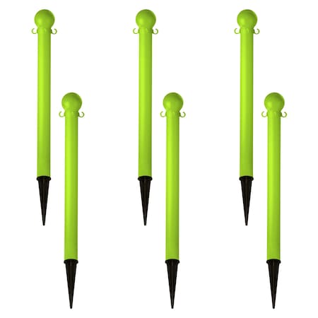 Mr. Chain 3" Safety Green Ground Pole (6-Pack) 95514-6