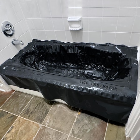 American Built Pro Tub Protector, 60 in x 36 in x 1416 in Poly Reuseable with foam bottom TPP6030 P1