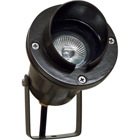 Intense Cast Aluminum Directional Spot Light with Hood, Black IN634938