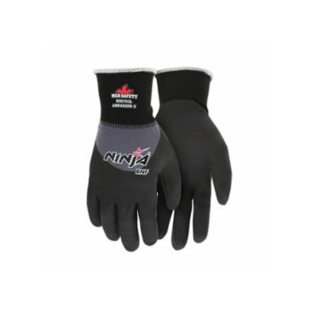 Mcr Safety Ninja BNF Gloves, Large, Black/Gray, 12PK 127-N96793L
