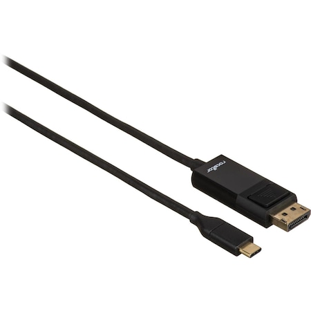 Evolve 3 ft. 60 Hz Supports 4K Gold Plated USB-C To Displayport Cable, Black EV3541392