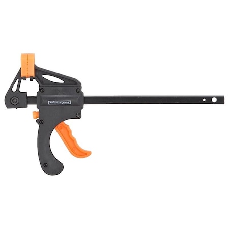 Vulcan Mini Bar Clamp, 4 in Max Opening Size, 1-1/2 in D Throat, Nylon Body JL-QBC-104