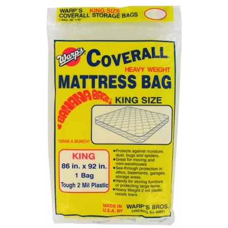 Warp Brothers 86in. X 92in. King Size Banana Bags Mattress Bag WA309058