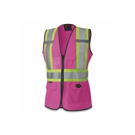 Pioneer 139PKU Ladies Mesh Vest, X-Large, Pink 852-V1021840U-XL