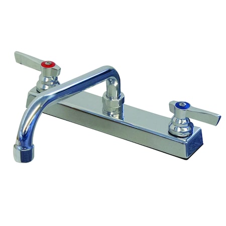 Advance Tabco Faucet, heavy duty, 8 in. OC, deck mounted with 8 in. swing spout, lead free K-127