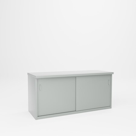 Pucel Cabinet Workbench with Door, 72 in W x 28 in D x 34 in H, Gray CS-2872-D