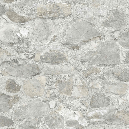 York Wallcoverings Field Stone Grey Wallpaper MN1802