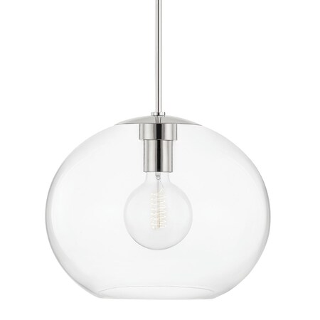 Mitzi Margot 1 Light Pendant 7 In. Polished Nickel H270701XL-PN