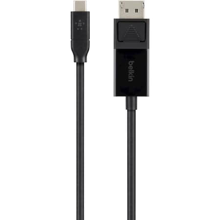 Belkin USB-C to DisplayPort Adapter Cable 4k 60Hz 6 foot - Black B2B103-06-BLK
