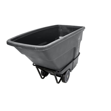 Toter 1 Cubic Yard 2000 lbs. Capacity Heavy Duty Nestable Tilt Truck, Industrial Gray NT210-00IGY