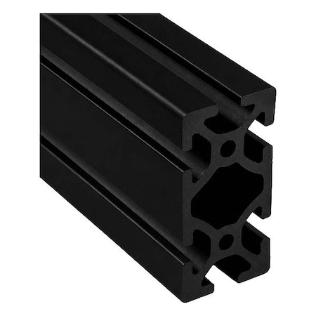 Faztek T-Slot Framing Extrusion, 48 in L, Black 15QE1530-BLK-48