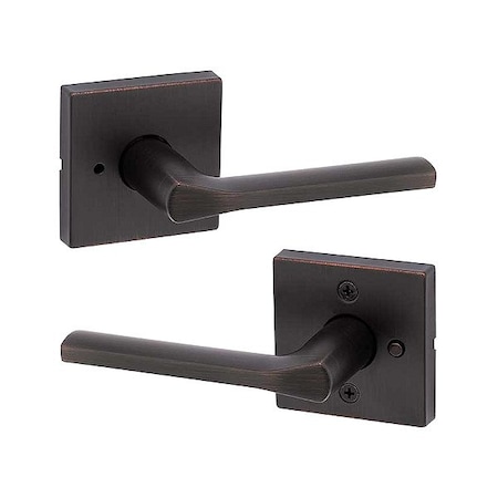 Kwikset Door Lever Lockset, 1 3/8-1 3/4" Thick 730LSL-SQT-11P-6AL-RCS