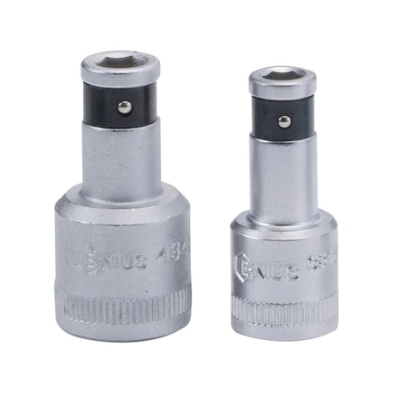 Genius Tools 1/4in Dr. 5/16inHex Bit Holder, 35mmL 283510