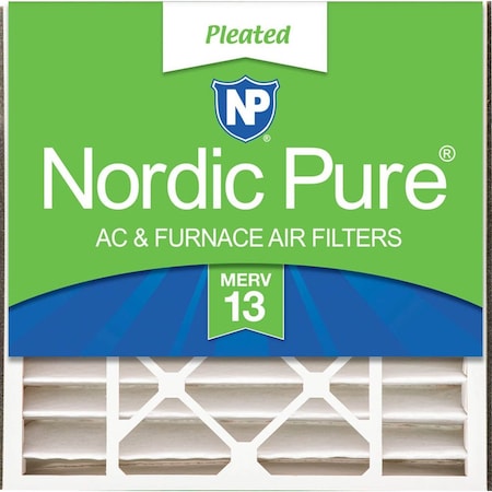 Nordic Pure 20x20x5 Pleated Air Filter, High Capacity, Electrostatically Charged Synthetic Media, MERV 13 20x20x5ABM13-1