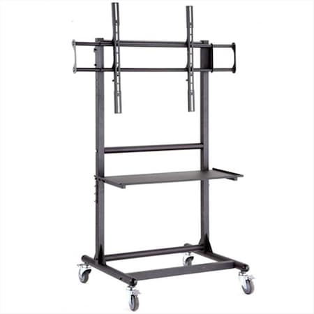 Cotytech Adjustable Ergonomic Mobile Tv Cart For 56-Inch To 70-Inch Tvs With 1 Shelf CT-OS45-1S