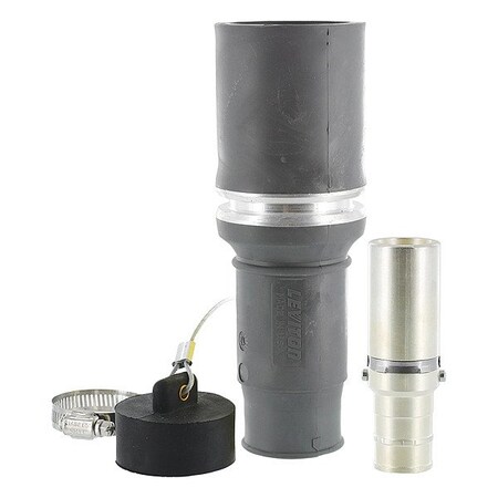 Leviton Single Pole Inline, 769 A, Female, Gray 49F44-GY