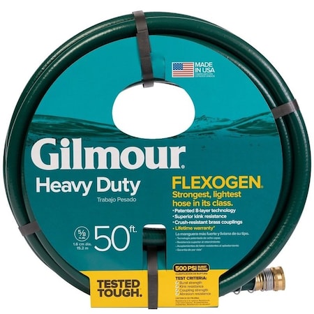 Gilmour 8645011001 Garden Hose, 50 ft L, Vinyl 864501-1021/1001