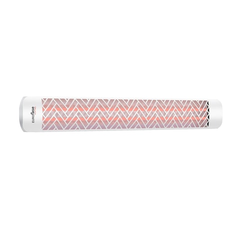 Eurofase White Chevron Decor Plate Upgrade Kit For Eurofase 61in Patio Heaters EF61DCW1