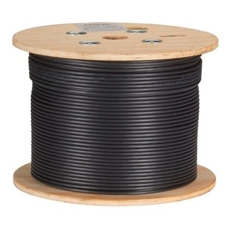 Black Box CAT6A 650-MHZ STRANDED ETHERNET BULK CABLE - UNSHIELDED UTP, CM PVC, POE, BLAC C6ABC50-STR-BK-1000