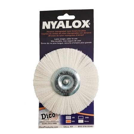 Dico Abrasive Wheel Brush, 4500 RPM, White 7200081