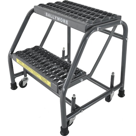 Ballymore Rolling Ladder, Steel, 19 in.H 218GSU