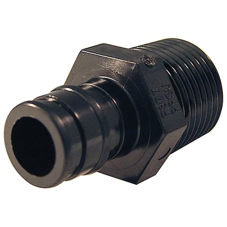 Apollo Valves ExpansionPEX Series Pipe Adapter, 12 in, Barb x MPT, Poly Alloy, 200 psi Pressure EPXPAM1210PK