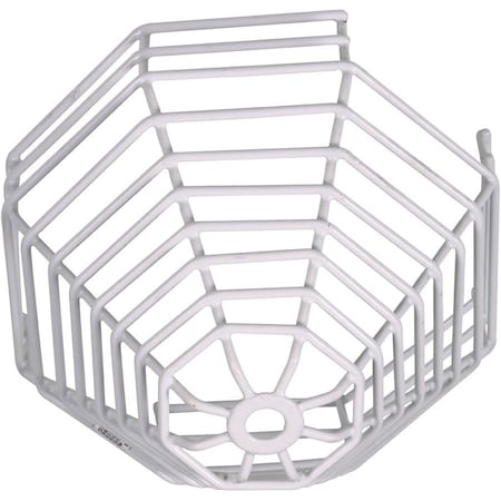 Safety Technology International Smoke Detector Guard, Steel, Surface Mount, 8 1/4 in W x 8 1/4 in H x 6 in D, White STI-9610