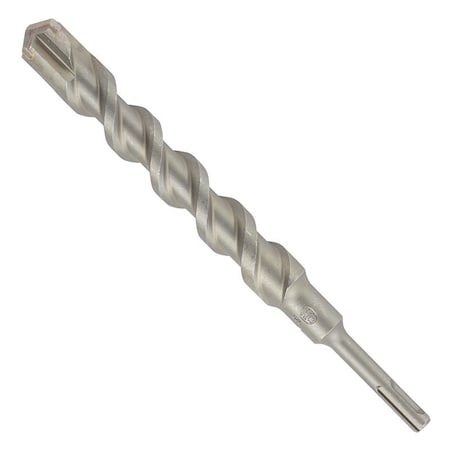 Bosch Bulldog Hammer Drill Bit, 1in Dia, 10in OAL, Standard Flute, 4-Flute, 13/32in Dia Shank, SDS-Plus Shank HC4C2163