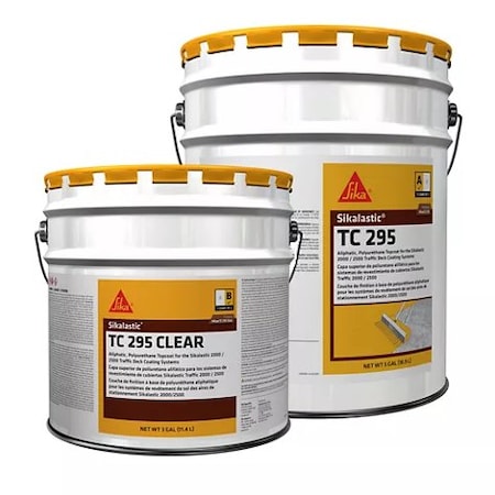 Sika Sikalastic TC 295 Aliphatic Polyurethane Topcoat Kit Clear Part B 3 Gallon 808915