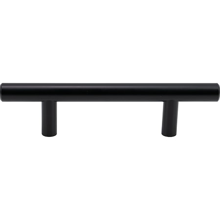 Designperfect 3'' Center-to-Center Bar Pull, Matte/Flat Black, 10PK DPA10T202BLK