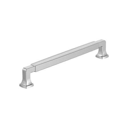 Amerock Stature 7-9/16 inch 192mm Center-to-Center Polished Chrome Cabinet Pull BP5551026