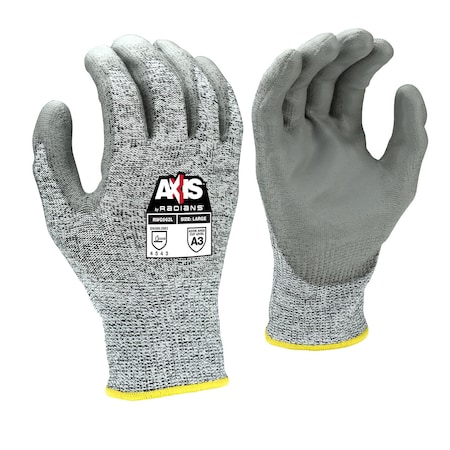 Radians Cut Resistant Coated Gloves, Cut Level A3 , Polyurethane , M RWG562M