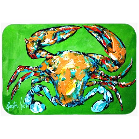 Carolines Treasures 15 x 12 In. Wide Load Crab Glass Cutting Board Large Size MW1154LCB