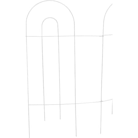 Best Garden 10 Ft. Powder-Coated White Wire Folding Fence 742174