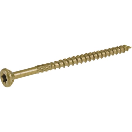 Hillman Power Pro No.9x3'' Bronze Ceramic Flat Head Star Exterior Wood Screw, 2000 Ct. 1/4 Keg 967778V4