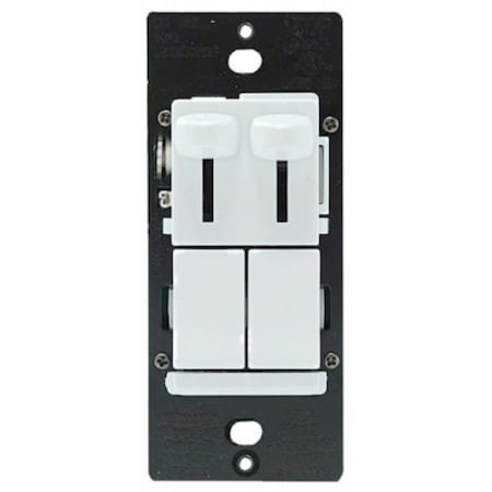Legrand LS TradeMaster Series Preset Dimmer with De-Hummer Fan Control, 1-Pole, 1.6 A, 120 VAC LSCLDC163PWCCV4