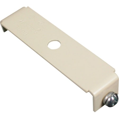 Legrand Flat Elbow Raceway, 3000 Series, 1 Channel, 3/4 in W, 1/2 in H, 2.81 in L, Ivory V3003