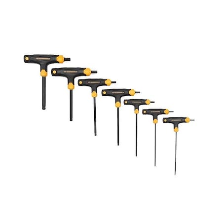 Gearwrench Metric T-Handle Ball Key Set, 7 PC 83516
