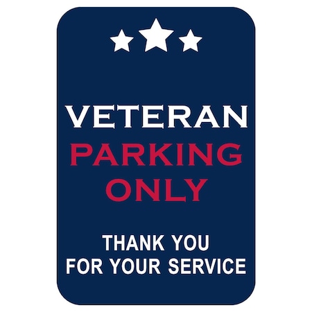Sign Solutions Usa Parking Sign, 12 in W, Aluminum Sign, White DCS10HWT1218CUS00209