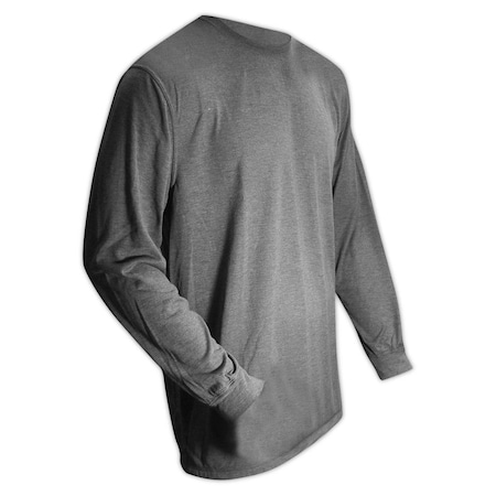 Magid Ar Defense Nfpa 70E Cat2 6.5 Oz. Jersey Arc-Rated Knit Shirt,  ARS650-GY-3XL