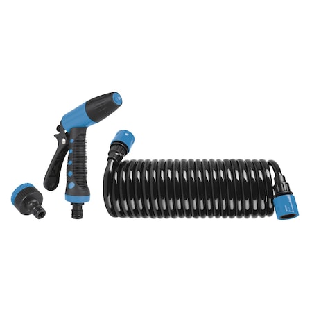 Aqua Pro Aqua Pro 21960; Coiled 5/16 Outer Diameter Polyurethane Hose; 20 Foot Length; With Nozzle 21960