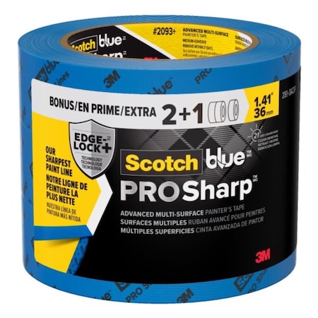 3M ScotchBlue 1.41 in. W X 60 yd L Blue Medium Strength Painter's Tape 3 pk 2093+36AC3